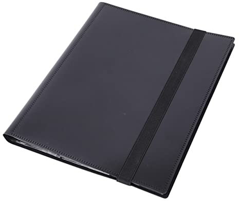 Vaguelly Kartenalbum Kartenbinder für Sammelkarten Baseball Football Kartenbinder Schwarz