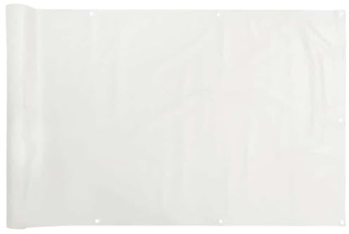 vidaXL Garten-Sichtschutz Weiß 1000x120 cm PVC