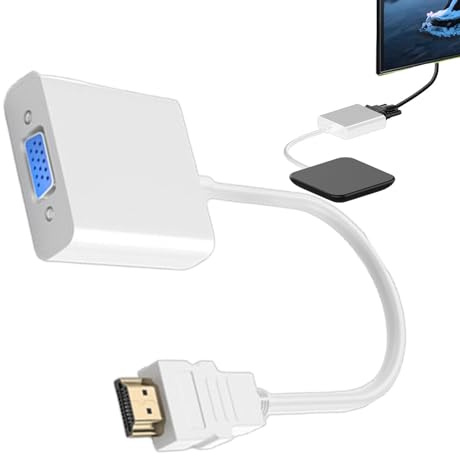 Adaptador de computadora, cable para conectar la computadora portátil al monitor, Adaptador VGA a DisplayPort Adaptador de vídeo, Adaptador multiusos VGA a DisplayPort, adaptador de monitor no bidirec