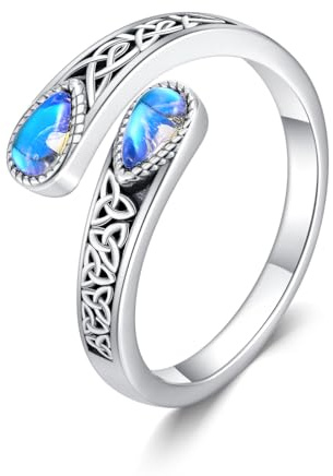 Celtic Knot Ring by Irish Celtic Jewellery - Sterling Silver Trinity Spoon Ring for Women