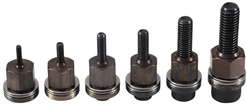Kopinma 6Pcs Hand Rivet Nut Nuts Simple Installation Manual Riveter Rivnut Tool Accessory for Nuts M3 M5 M6 M8 M10