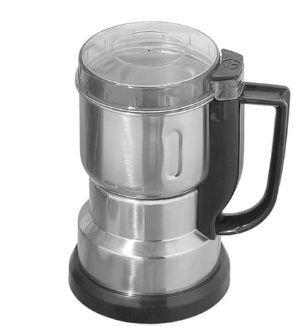 Moulin à café électrique, moulin à grains | Broyeur à épices domestique Broyeur à poudre en acier inoxydable,Petit hachoir alimentaire avec poignée pour grains de café et grains
