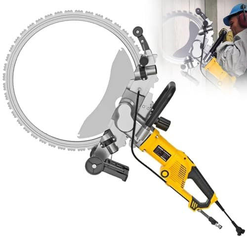 Sega circolare per cemento, sega elettrica professionale per cemento, motore brushless, macchina per il taglio dei metalli con soppressione della polvere e alimentazione ad acqua umida,AC8500
