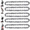 Lot de 5 mini chaînes de tronçonneuse de 10,2 cm pour Stihl GTA 26, chaînes de rechange pour tronçonneuse électrique portable sans fil pour coupe de branches de bois (28 maillons d'entraînement)