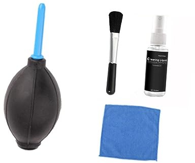 KOMBIUDA Kit de Nettoyage Écran PC pour Nettoyage Électronique Chiffon en Plastique et Noir 4 Pièces Nettoyeur Écran Pc, Brosse pour Clavier Espaces Difficiles D'accès