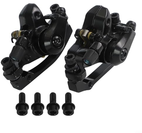 BlissfulAbode Bicycle Disc Mechanical Brake Calipers Rear Disc Brake Robust Mountain Bike Mechanical Disc Brake Caliper 160MM For Front And Rear Applications(front+rear black)