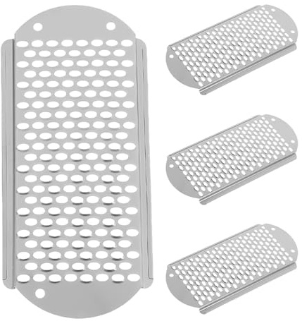 VICASKY 4pcs Foot Grater Cheese for Feet Callus Remover Stainless Steel File Heel Dead Skin Pedicure Scraper Rasp Set Care Files Cracked Tools Dry Scrubber and Effective Spa