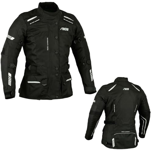 Damen Motorradjacke Textil Wasserdicht,Sommer & Winter,Motorrad Jacke mit CE-Protektoren,Motorrad Textil Jacke 4-Jahreszeiten CE-Protektoren (DE/NL/SE/PL, Alphanumerisch, M, Regular, Regular, BLACK)