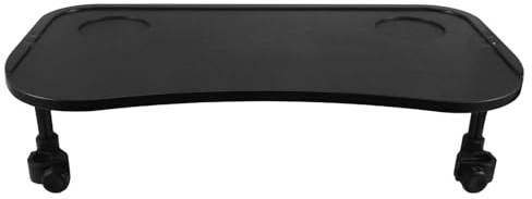 OUNONA Tablette pour Fauteuil Roulant Amovible 513 X 274 X 25 CM en Plastique ABS Plateau Repas pour Personnes Âgées et Handicapées Accessoire Multifonction pour Manger Lire et