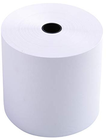 Exacompta 7680120V 10er Pack Kassenrollen, 1-lagig Offset(holzfrei) standard, Breite: 76mm, Länge 54m Durchmesser Kern 12mm, 60g/m², extra-weiß für Kassen Kassenrolle