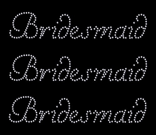 T-Shirt-Transfer-Motiv „Bride“ zum Aufbügeln 3x Bridesmaid