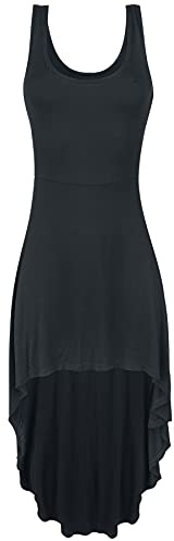 Gothicana by EMP Damen schwarzes Vokuhila Kleid S
