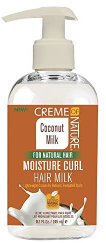 CREME OF NATURE COCONUT MILK MOISTURE CURL HAIR MILK 8.3 OZ