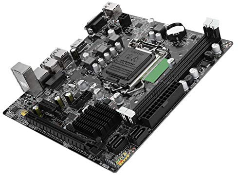 ASHATA LGA 1151 Mainboard,Desktop Computer Motherboard LGA 1155 USB 2xDDR3 Speicher,High Speed Dual USB3.0 SATA Mainboard Hauptplatine Motherboard für B75 Schwarz
