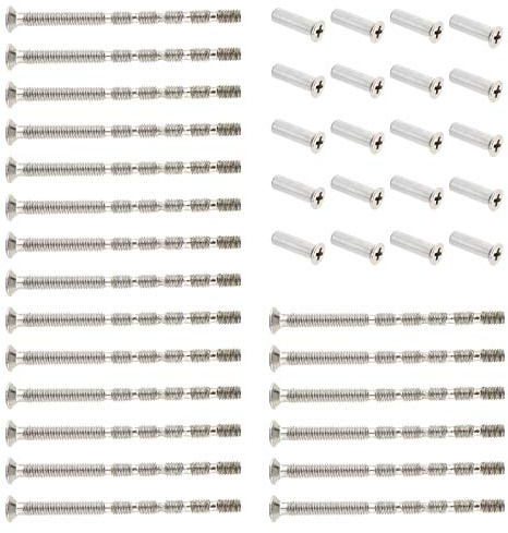 YINETTECH 20x M4x60mm Snap Off Vis Universel en Métal Connexion Manchon Boulon pour Poignées De Porte Connexion Boîte De Jantes