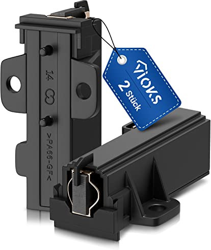 VIOKS Juego de 2 escobillas de carbón para lavadora AEG 400602015/2 AEG 4,8 mm AMP repuesto de escobillas de carbón para lavadora, accesorios Electrolux Whirlpool Bauknecht 481281719419