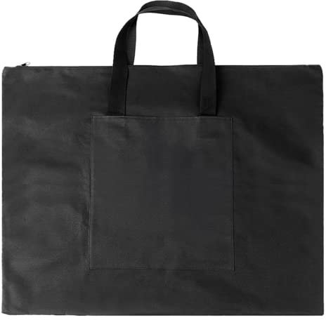 GOLRISEN Bolsa de Transporte para Tablero de Dibujo A2 Bolsa de Almacenamiento para Materiales de Dibujo con Asas Cartera Impermeable Negra para Dibujo A2 para Estudiantes Pintores Artistas