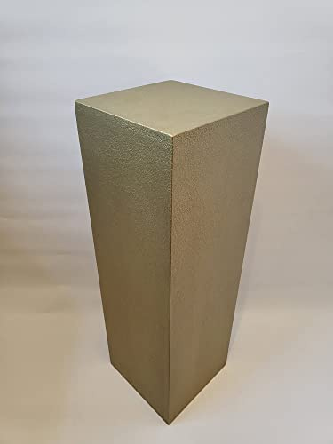Columna decorativa dorada (60 x 30 x 30 cm)