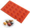 SZXMDKH Madeleine - Bandeja de silicona para hornear de 20 cavidades, molde de Madeleine, no pegajoso, para tartas, chocolate, caramelos, galletas (chocolate)