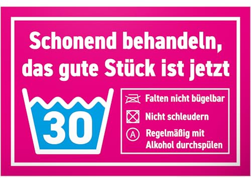 DankeDir! Das gute Stück ist Dreißig - Schild 30 x 20 cm - Geburtstagsgeschenk 30er Männer & Frauen 30 Jahre Geschenk 30. Geburtstag - Partydeko Geburtstagsdeko Geburtstagskarte Geschenkidee