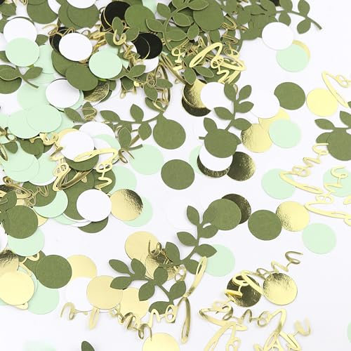 400 Pcs Confettis Vert de Table pour Mariage, Fiançailles et Anniversaire - Décoration de Fête à Thème