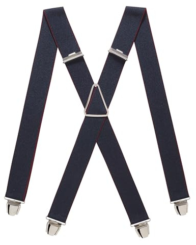 Pierrot Hosenträger für Herren Breit Made in Germany/France - Ultrastarker Gummizug & 4 Extra Starke X-Clips - Verstellbare Länge bis zu 130cm - Garantie auf Lebenszeit