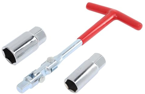 VKVXCLON Spark Plug Socket Wrench Set - T-Handle Universal 16mm (5/8) & 21mm (13/16) Spark Plug Remover and Installer Tool for Motorcycles, Small Motor Vehicles, Lawn Mowers