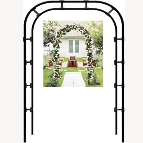 Arcos De Rosas, Enrejado De Cenador De Jardín De Metal,Arco De Rosas Trepadoras, ArcoDe Boda Fiesta Pérgola Cenador Decoración, Arco de metal para rosales y enredaderas para jardín(W350*H220cm)