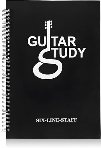 TOYZFRIENDY Gitarrennotenbuch Für Anfänger Spiralgebundenes Sechszeiliges Musiknoten Notizbuch A4 Format Gitarren Lehrmaterial