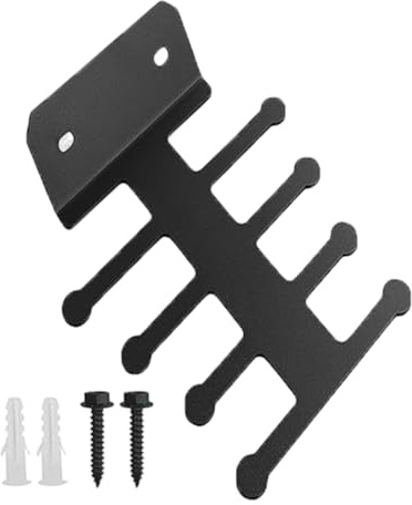 Soporte de banda de resistencia, colgador multifuncional de metal resistente, estante de pared para garaje, gimnasio, bar, para entrenamiento, rutina, entrenamiento, organización de fitness en casa