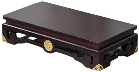 Table d'autel personnel en bambou sculpté en nuage de bon augure pour la maison et les espaces sacrés Décoration spirituelle pour la pleine conscience et la relaxation 50 cm