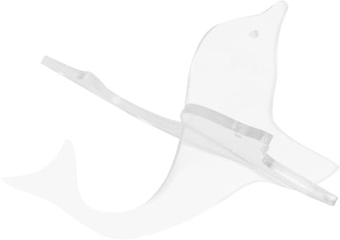 HOOTNEE Support Transparent en Acrylique pour Kalimba, Présentoir Stable pour Piano à Pouces, Porte-Instrument Compact pour Exposition et Usage Éducatif, Support Solide et Léger