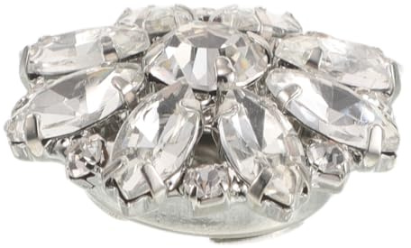 ARTIBETTER Cubrebotones para Camisa Gemas de Imitación Cristal 22 Mm Color Claro, Cubiertas Desmontables para Gemelos de Mujer, Joyería para Puños, Accesorios Elegantes para Blusas y Camisas