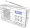 Soundmaster DAB500SI tragbares Personenradio (Persönlich, digital, AM, DAB+, FM, PLL, 1 W, 3,5 mm) silberfarben