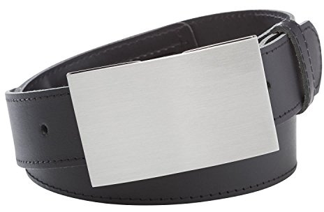 INVIDA Herren Tresorgürtel SAFE | RFID-Schutz & Geheimfach in Gürtelschnalle | Kreditkartenfach Ledergürtel Anti-Skimming Diebstahlschutz | 100% Rindsleder Echtleder Made in Germany | Schwarz