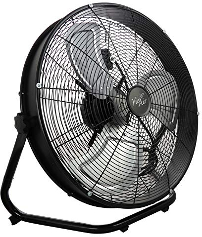 Vie Air 20 Industrial Floor Drum Fan with 3 Speed 360 Degree Tilt Head