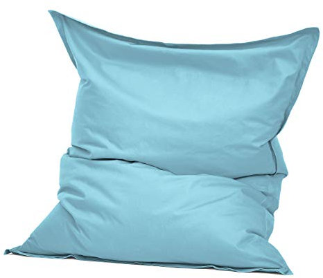Green Bean Indoor Sitzsack XXL 140x180cm 380 Liter Kinder & Erwachsene Bean Bag EPS Perlen Füllung Riesensitzsack Groß Liegekissen Sitzkissen - Aquamarin
