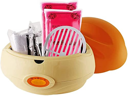 Forever Speed Paraffinbad für Hände und Füße, Paraffinbadwärmer mit 900g Paraffinwachs für Spa feuchtigkeitsspendende Hände und Füße und Beruhigende Arthrose und Rheuma (Orange)