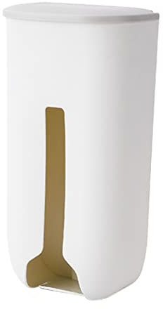 SunaOmni Soporte para Bolsas De Basura Dispensador De Bolsas De Basura Montado En La Pared Bolsa De PláStico Autoadhesiva Caja De Almacenamiento para Cocina Blanco