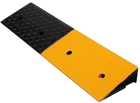 Bordsteinrampe Rutschfestes Gummi Auffahrkeile Rollstuhlrampe Türschwellenrampe für Einfahrt Ladedock Bürgersteig Rollstuhl Auto Fahrrad Motorrad (Size : 100x30x12cm)