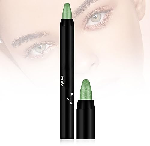 Wasserfester Glitzer-Lidschattenstift Make-up-Stift, 16 Colors Highlight Eyeshadow Pen Waterproof Glitter Eyeshadow Eyeliner Pen, Lidschatten Stift Crayon Lidschattenstift Shimmer Cream (#12)