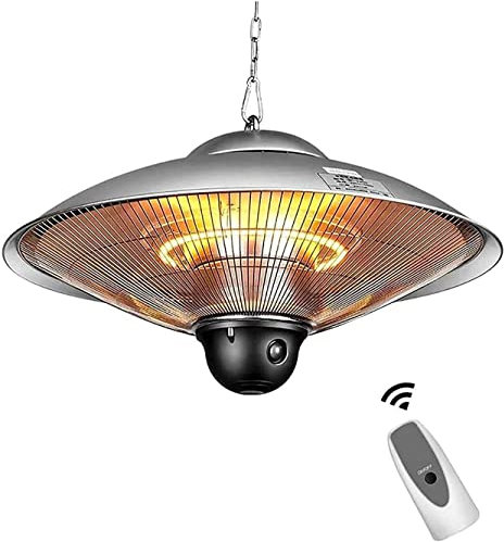 SilteD Durable SilteD Electric Umbrella Infrared SilteD Patio Gazebo Outdoor Electric Quartz Bulb Garden Patio SilteDs Fan SilteD (Color : B, Size : 2500W)