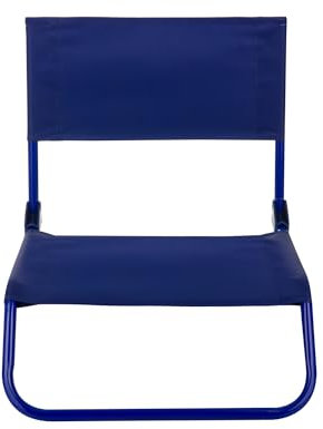 KASANOVA Chaise de Plage avec appuie-tête (Pliable, Bleu)