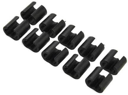 10 stücke 4mm Bike Disc Bremse Shift Kabel Guide Schlauch Rahmen Leuchte W Typ Schnalle Straße Fahrrad Zubehör Fahrrad-KabelfüHrungen