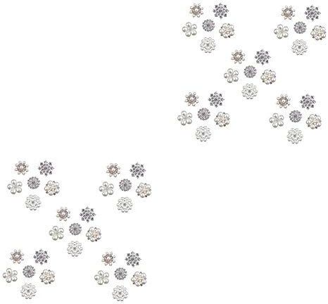 SHINEOFI 2sätze Rhinestone Perlen Zubehör Für Haarspangen Haarbänder Und Handyhüllen Hochwertige Alloy Und Perlen Für Kreative Bastelprojekte