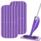 Lingettes Reutilisable pour Swiffer WetJet Wood, 2 Pièces Serpillières en Microfibre Remplacement, Serpillières en Microfibre Lavable, Chiffon Rechange pour Swiffer Wet Jet Balai Spray