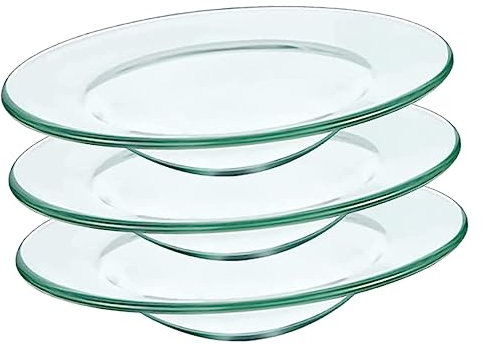 HAWILLOSCH 3St Kerzenbrenner heizplatte heizpanel wachsplatten Wax Schmelzwärmer Liner Schale mit ätherischem Kerzenöl ätherische öle duftkerze Gericht erhitzen Transparent