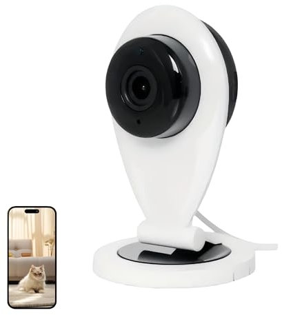 ULar Überwachungs Babyphone WLAN Kamera mit App,Bewegungserkennung und Nachtsicht für die Sicherheit im Innenbereich, Home Office, Überwachungskamera