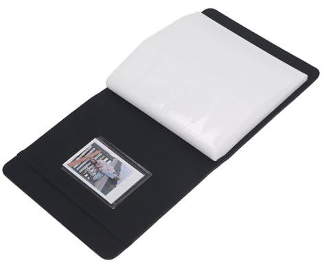 Large Capacity Leather Cover Photo Album Vintage Style for 3in Instant Camera Photos, Unique PU Leather Picture Album for Baby Showers, Graduations, Birthdays, Anniversaries