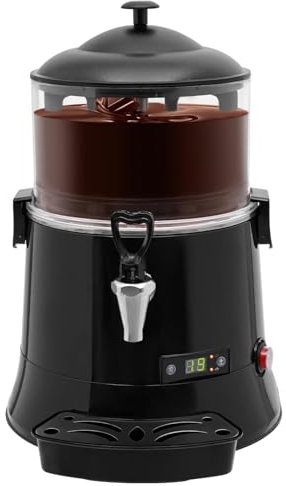 Générique Distributeur de chocolat chaud, distributeur de chocolat chaud 5/10L avec affichage LED et thermostat réglable 30~90℃, for chauffer le chocolat, le café, le lait, le thé, le jus de thé(5L)